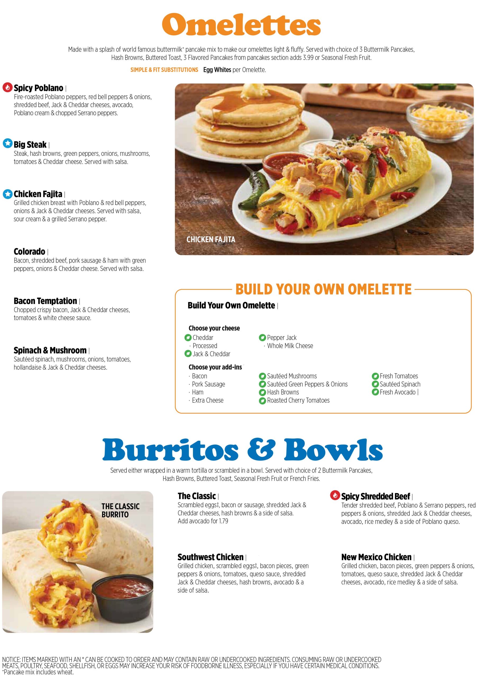 IHOP® Menu - Burritos And Bowls